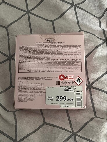  Beden Defacto paris parfum