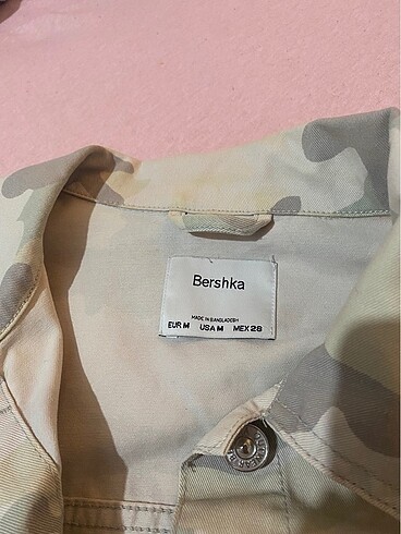 m Beden ten rengi Renk Bershka ceket