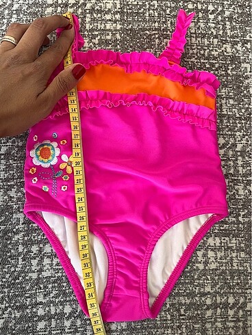 9-12 Ay Beden pembe Renk Kız bebek mayo bikini