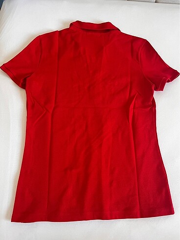 l Beden kırmızı Renk Lacoste polo yaka tshirt