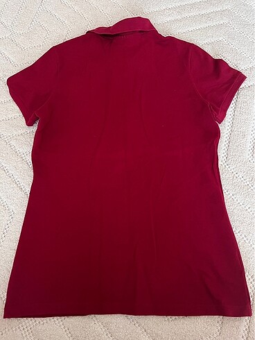 l Beden bordo Renk Lacoste polo yaka tshirt