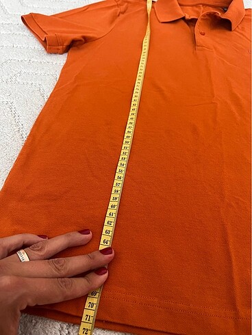 l Beden turuncu Renk Polo yaka erkek tshirt
