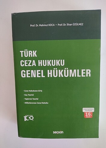 Türk Ceza Hukuku Genel Hükümler 