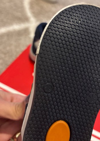 Mavi Gri Erkek Çocuk Spor Ayakkabı Velcro - Görsel 3