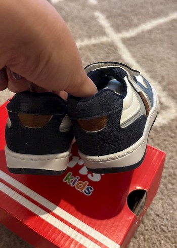 Mavi Gri Erkek Çocuk Spor Ayakkabı Velcro - Görsel 4