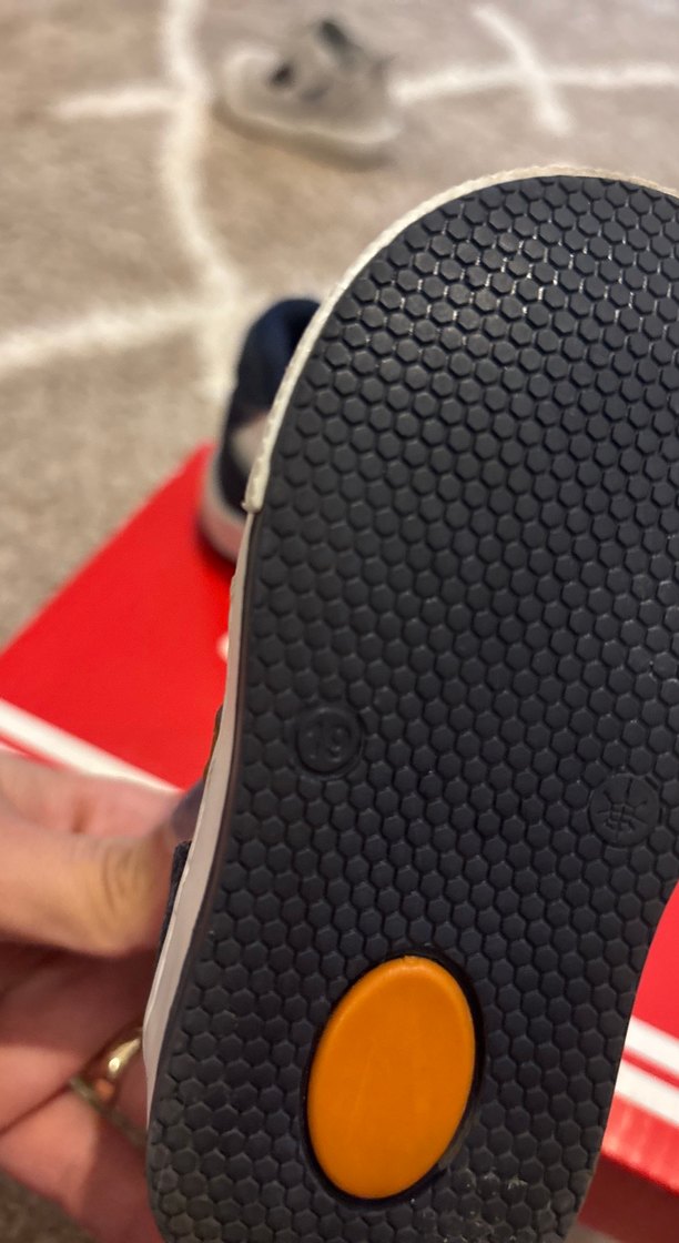 Mavi Gri Erkek Çocuk Spor Ayakkabı Velcro - Görsel 3