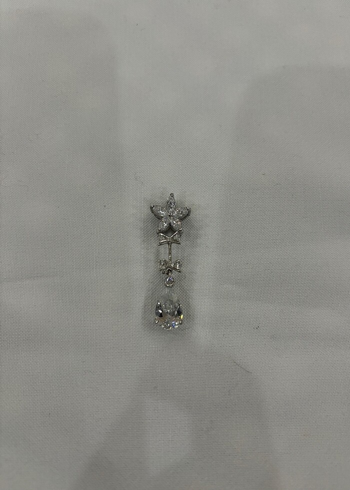 2 adet Gümüş kolye ucu damla model gümüş - Görsel 3