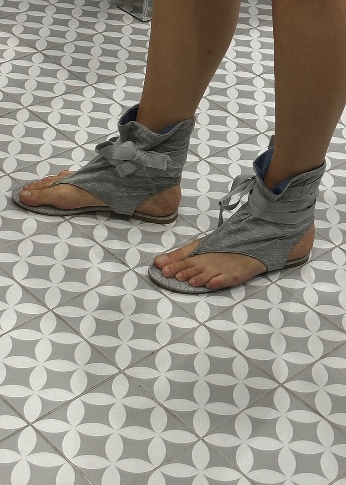 Zara parmak arası ayakkabı - Görsel 3