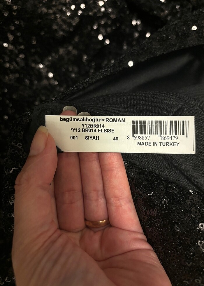 Roman marka gece elbisesi / kokteyl/ düğün / nişan / özel gün el - Görsel 5