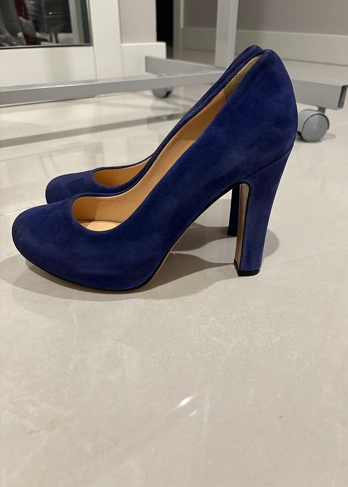 Beymen Club yeni gece mavi süet gizli platform ayakkabı - Görsel 4