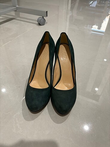 Beymen Club yeni , koyu yeşil, süet  ayakkabı - Görsel 3
