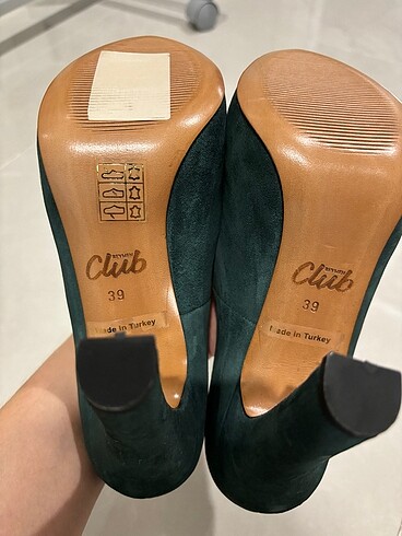 Beymen Club yeni , koyu yeşil, süet  ayakkabı - Görsel 6