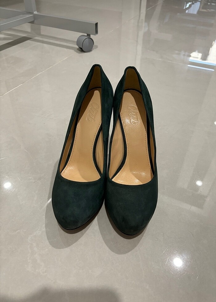 Beymen Club yeni , koyu yeşil, süet  ayakkabı - Görsel 3