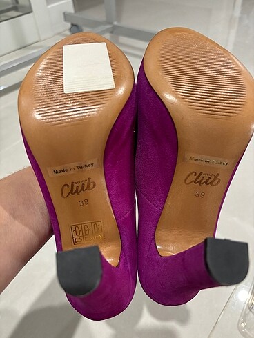 Beymen Club yeni , 39 numara , Fuşya pembe süet ayakkabı - Görsel 6