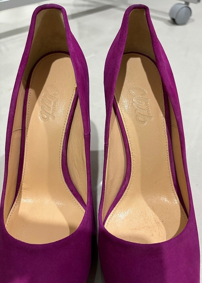 Beymen Club yeni , 39 numara , Fuşya pembe süet ayakkabı - Görsel 4