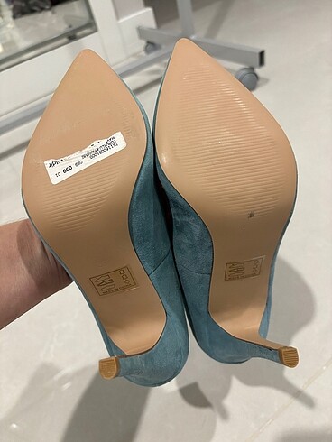 İpekyol marka, yeni , 39 numara , turkuaz mavi , süet stiletto t - Görsel 6