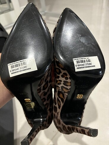 Desa deri,  leopar tüylü kumaş , 39 numara , yeni hiç kullanılma - Görsel 6