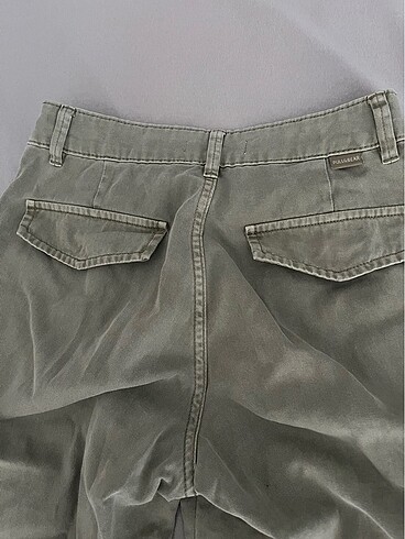 36 Beden pull&bear haki yeşil kargo pantolon