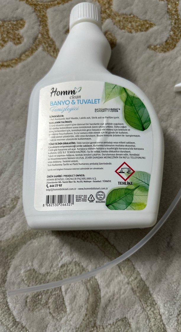 Homm Clean Banyo & Tuvalet Temizleyici 750 ml - Görsel 2
