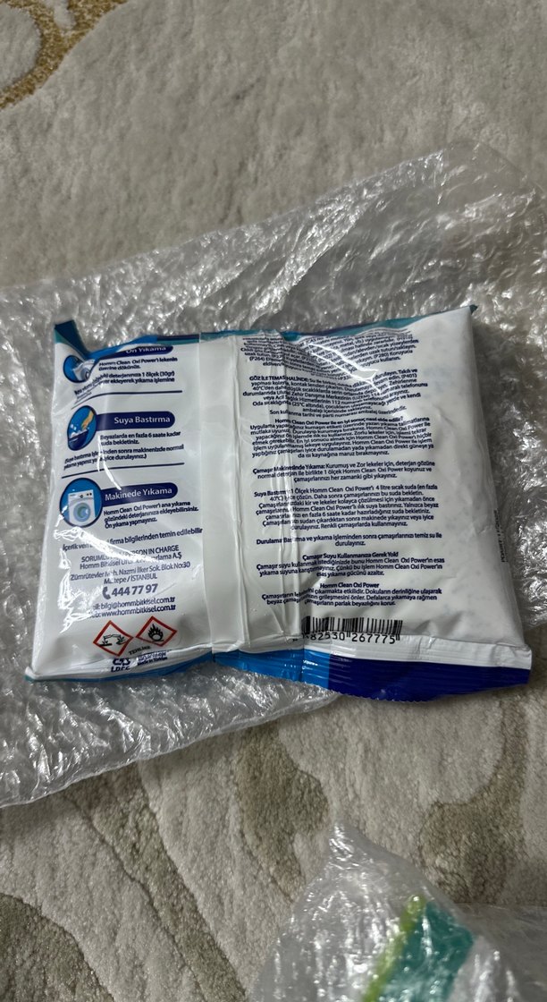 Hommo Oxi Power Beyazlar İçin Toz Deterjan - Görsel 3