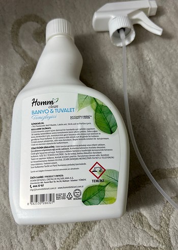 Homm Clean Leke Çıkarıcı Sprey 750 ml - Görsel 2