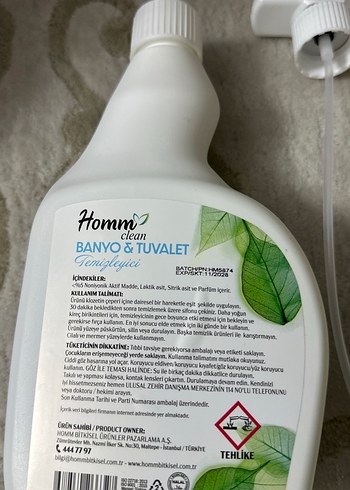 Homm Clean Leke Çıkarıcı Sprey 750 ml - Görsel 3