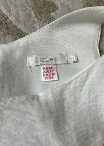 Kız Çocuk Beyaz Nakışlı Fırfırlı Elbise - Görsel 3