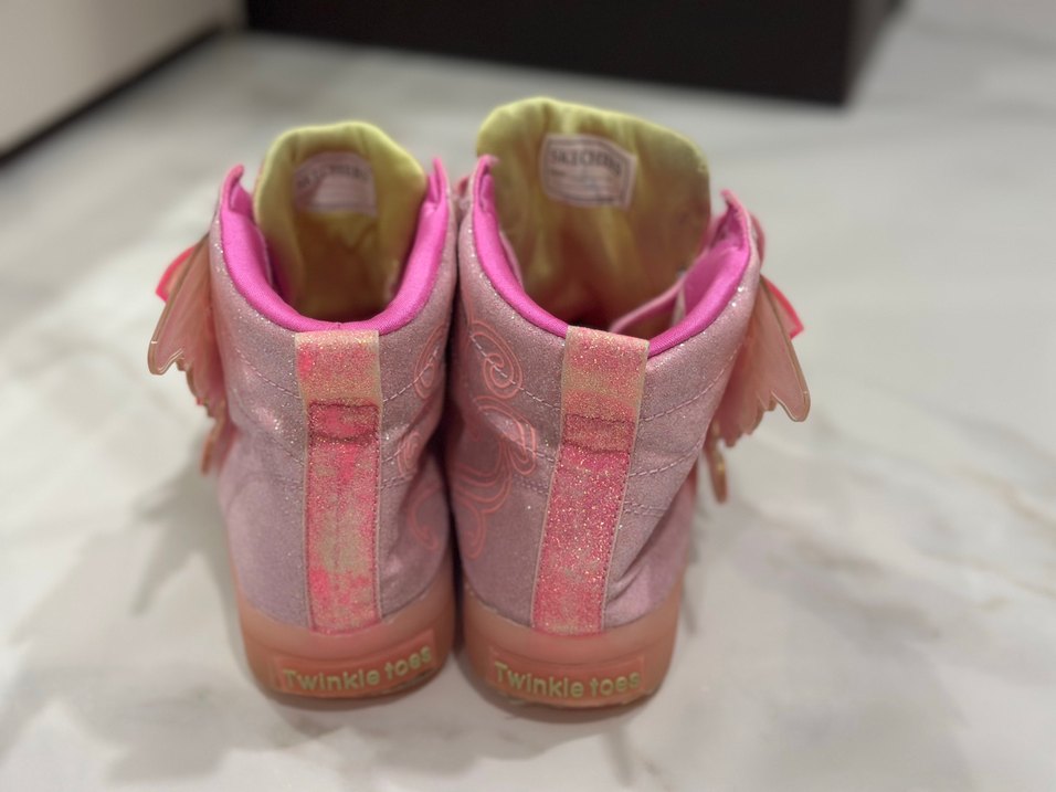 Kız Çocuk Pembe Bağcıklı ve Cırt Cırtlı Spor Ayakkabı - Görsel 2