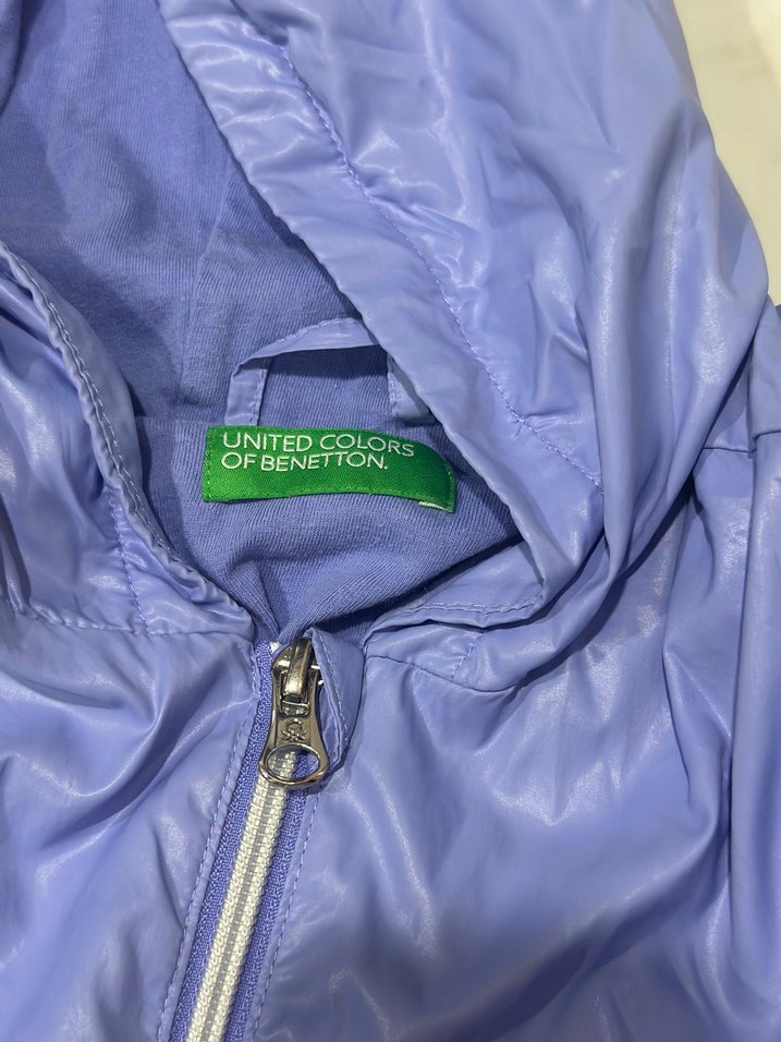 Kız  Çocuk Mor Fermuarlı Yağmurluk - Görsel 3