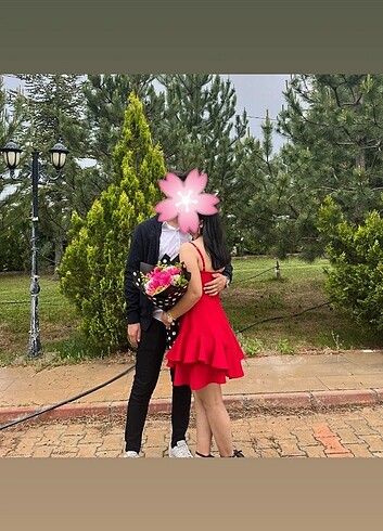 Askılı mini elbise 