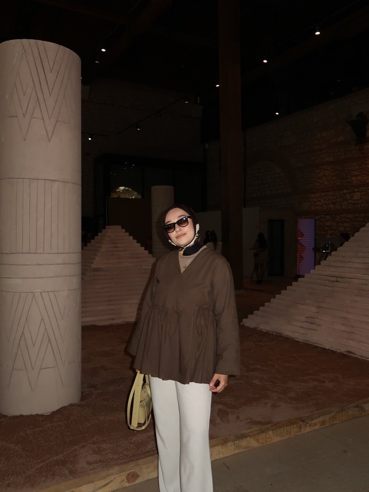 Haki tunik bluz - Görsel 2