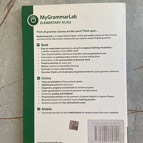  MyGrammarLab Elementary book