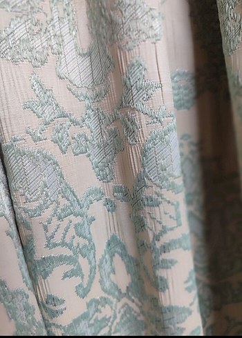 Bej Gri Batik Desenli Perde - Görsel 2