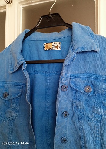 LC Waikiki Mavi Düğmeli Kadın Denim Ceket