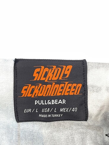 l Beden çeşitli Renk Pull and Bear Kot Ceket %70 İndirimli.