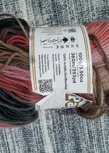 Beden Papatyay Batik Çok Renkli El İşi İpliği