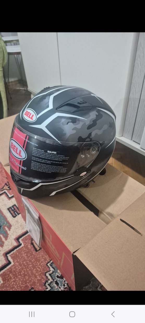 Siyah Baskılı Biker Kask - Bell - Görsel 2