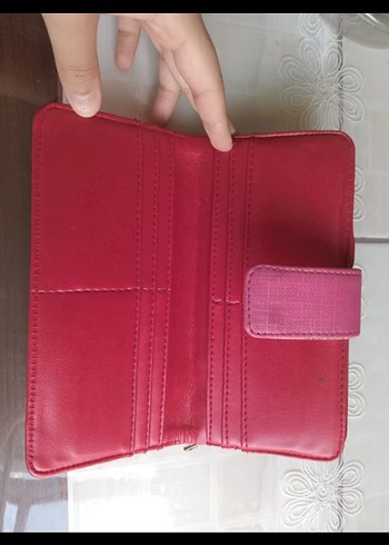Pembe Deri Fermuarlı Kadın Cüzdanı - Görsel 3