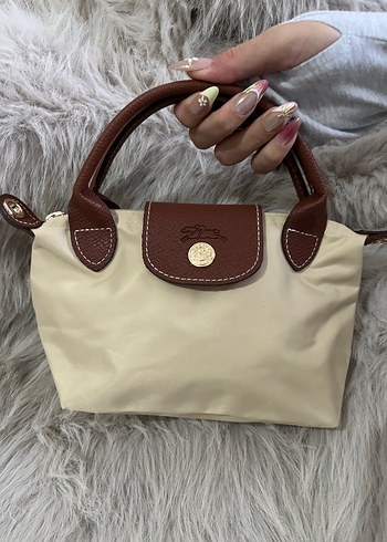 Bershka Krem Ve Kahverengi Sik Mini El Cantasi