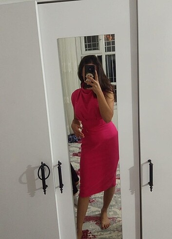 Trendyol pembe abiye elbise