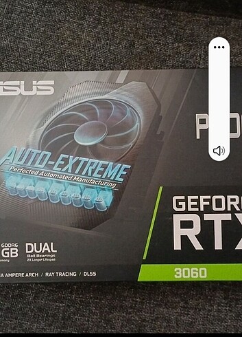 Beden Renk Asus rtx 3060 12 GB 192 bit
