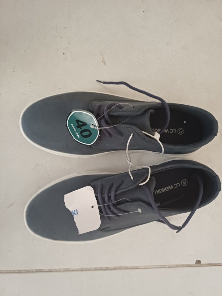 Gri Erkek Bağcıklar 40 numara - Görsel 2