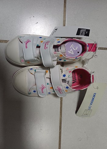 Renkli Baskılı Kız Çocuk Spor Ayakkabı - Görsel 2