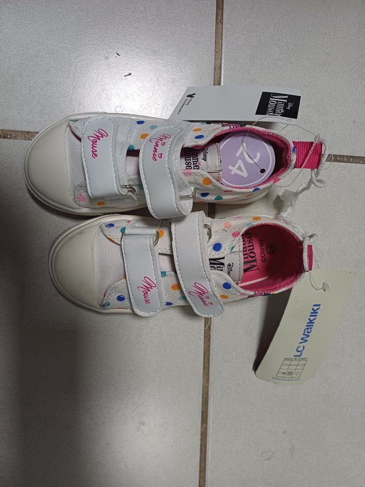 Renkli Baskılı Kız Çocuk Spor Ayakkabı - Görsel 2