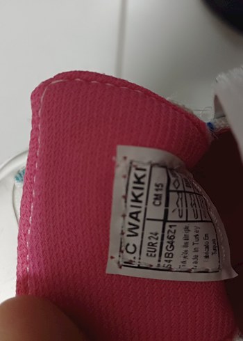 Kız Çocuk Beyaz Baskılı Cırtlı Spor Ayakkabı - Görsel 3