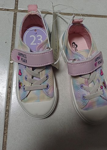 Kız Çocuk Çok Renkli Baskılı Spor Ayakkabı - Görsel 2