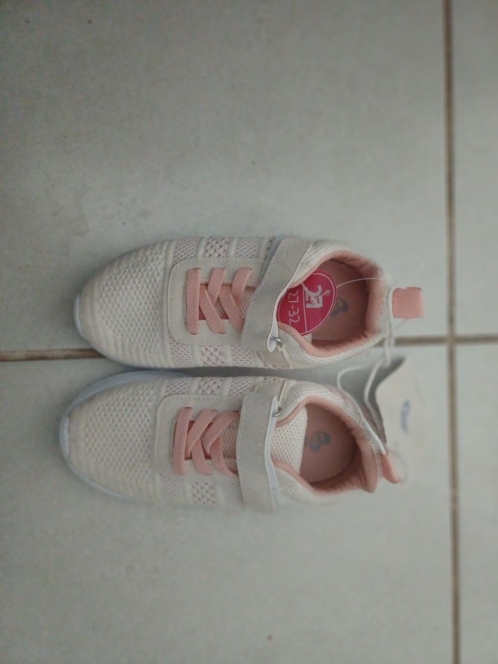 Beyaz Kız Çocuk Sneaker Ayakkabı Velcro - Görsel 2