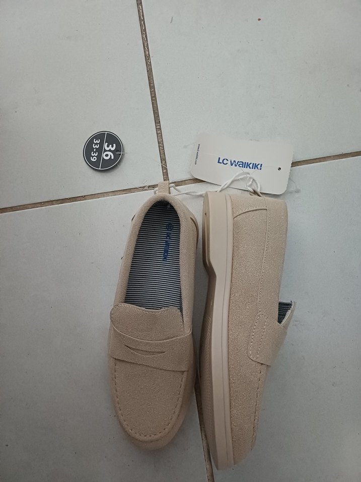 Bej Süet Erkek Çocuk Özel Gün Ayakkabısı - Görsel 3