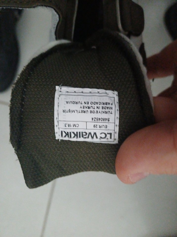 Erkek Çocuk Sarı Gri Baskılı Cırt Cırtlı Spor Ayakkabı - Görsel 4