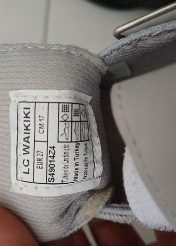 Gri Erkek Çocuk Spor Ayakkabısı Velcro - Görsel 4